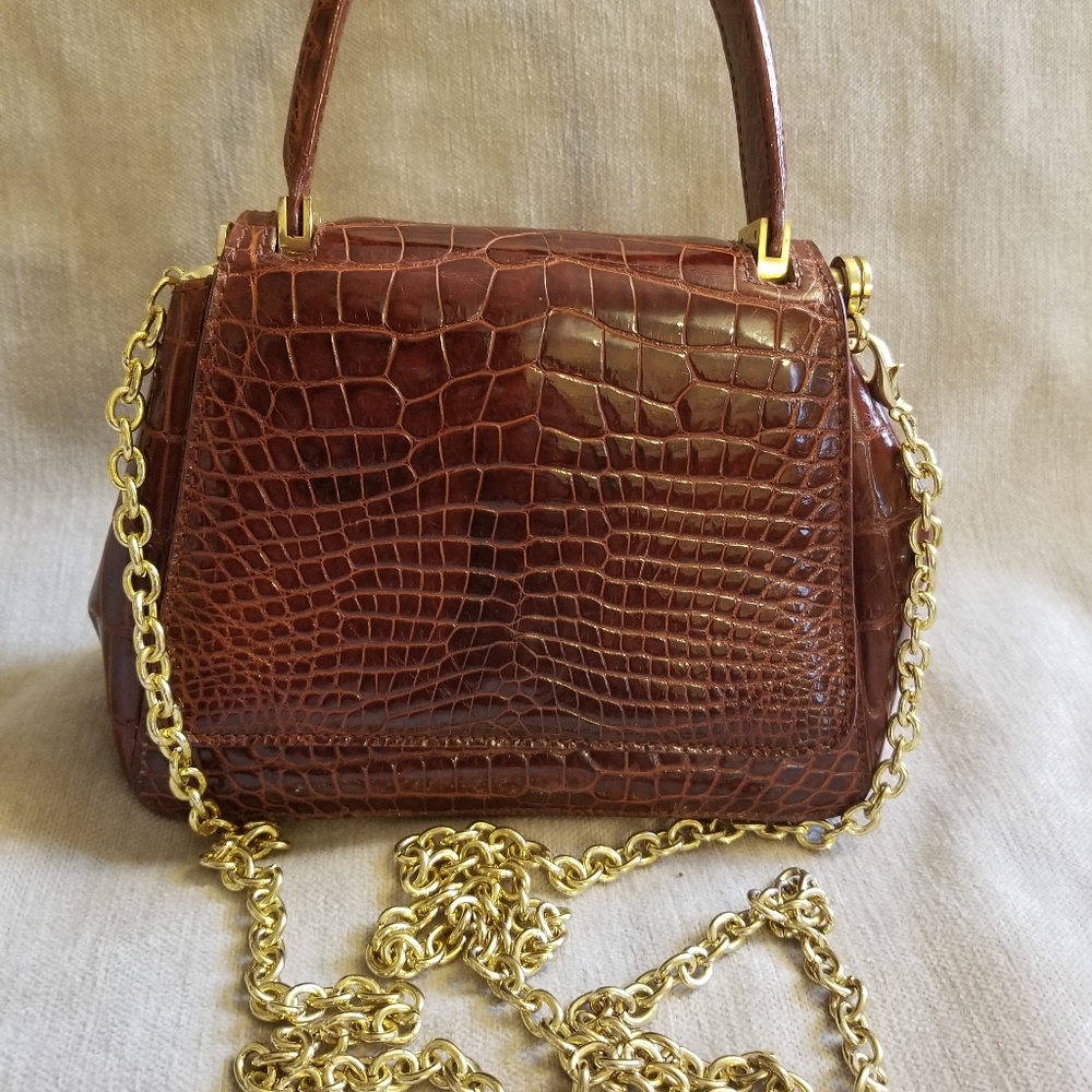 Suarez Alligator Crossbody Handbag
